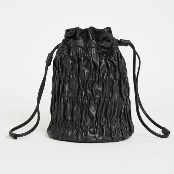 GANNI Ruched Leather Bag - Picture 7 of 7